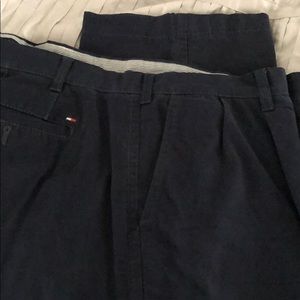 42x32. Navy Blue Tommy Hilfiger Flat Front pants